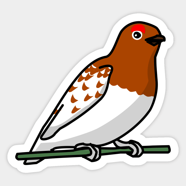 Willow Ptarmigan Sticker by denip